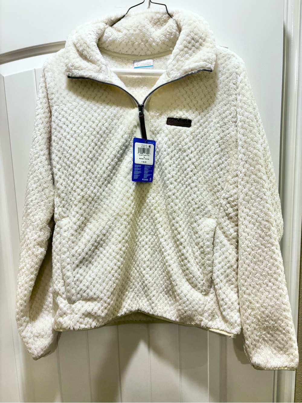 Columbia Cream Ivory Sherpa Fleece Jacket